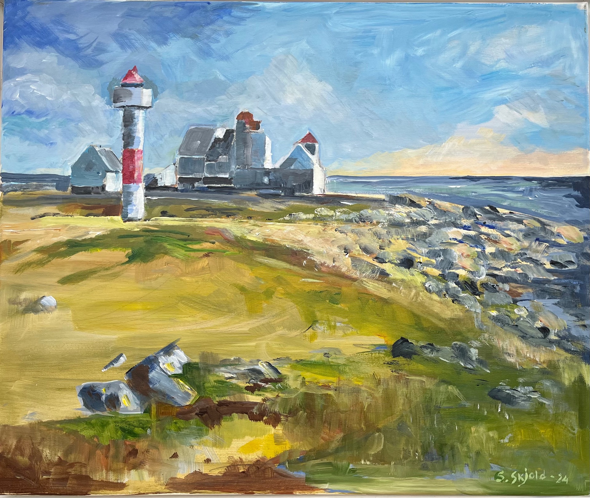 "Utanfor i vest… Kvassheim fyr, Jæren" av Sveinung Skjold