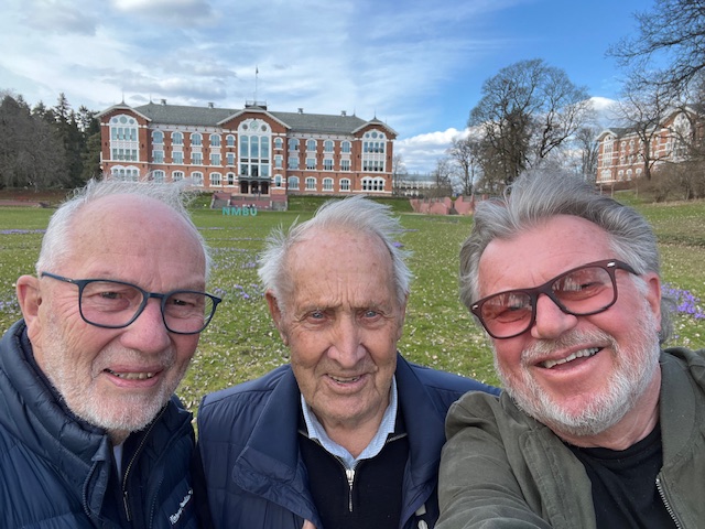 Hans Olav Moen, Nils Kolstad og Torstein Hvattum. Foto: Privat